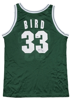 Larry Bird Autographed Boston Celtics Road Jersey (Beckett)